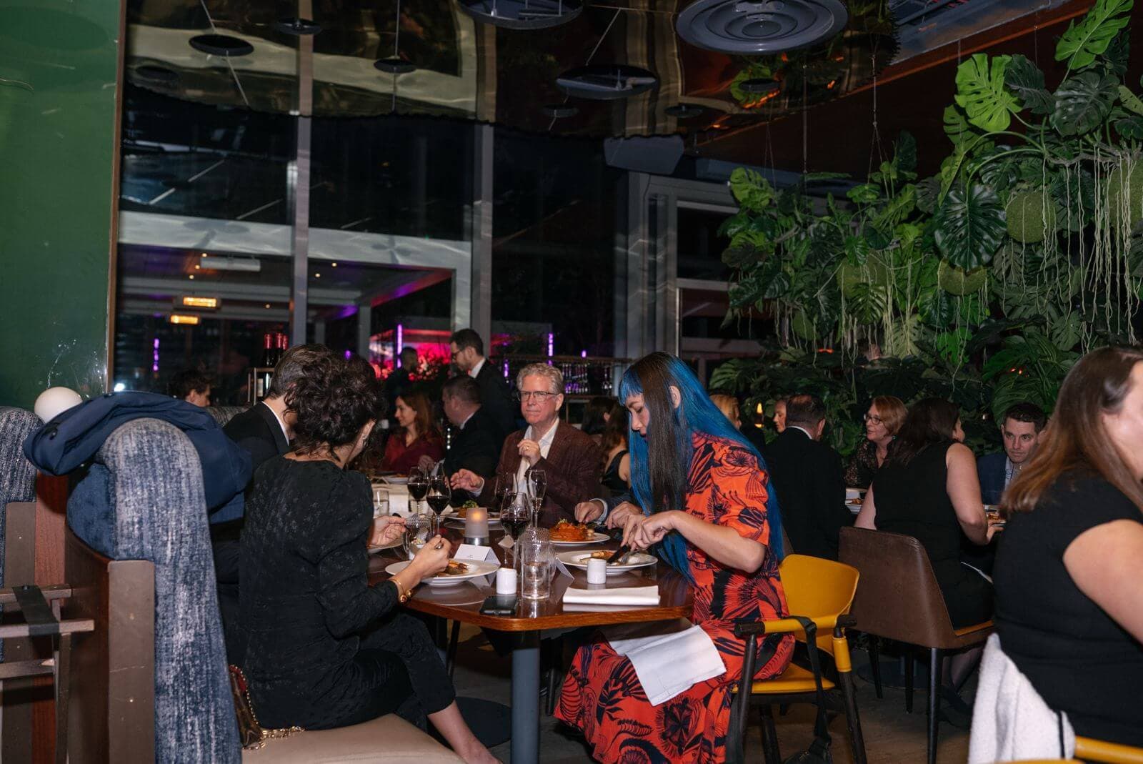 Guests at the summit dinner in Manchester